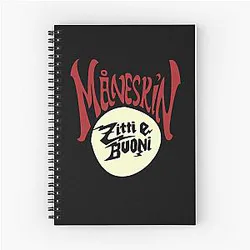 Måneskin Fan Art & Merch Maneskin Zitti Buoni Spiral Notebook