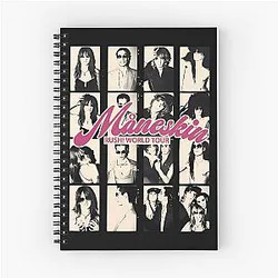 Måneskin Music Tour Spiral Notebook