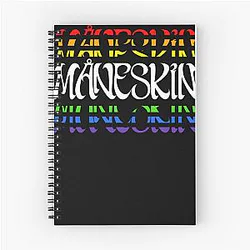 Manskin LGBT Pride Classic Spiral Notebook
