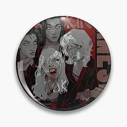 Måneskin Comic Art Band Poster Pin
