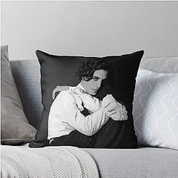 Maneskin - Damian David - Silver Star Throw Pillow