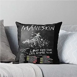 Maneskin Tour Throw Pillow