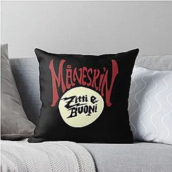 Maneskin Fan Art & Merch Zitti Buoni Throw Pillow