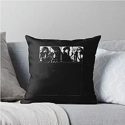 Maneskin Comic Band Poster Throw Pillow