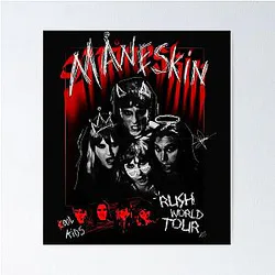 Maneskin Comic Band Poster