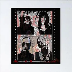 Maneskin Comic Band Poster