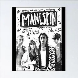 Maneskin Teatro D'Ira Doodles Poster