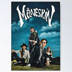Maneskin Original Vintage Music Band Tee Unique Poster Wall Art