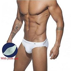 Mankini Swimsuit Low Waist Bikini Panties Sexy Nylon Solid Color