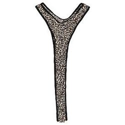 Men Underwear Halter Mankini Thong Solid Color Leopard
