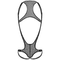 Mankini Hollow Out - Lingerie Open Fishnet Bodysuit