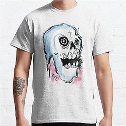 Lil Peep T-Shirts – LIL PEEP DIE SKULL JACKET DESIGN Classic T-Shirt RB1510