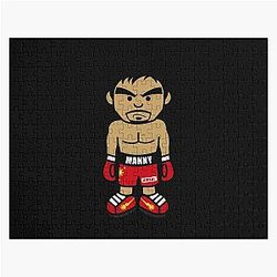 Angry Manny Pacquiao Cartoon by AiReal Apparel Jigsaw Puzzle