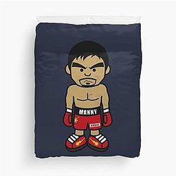 Angry Manny Pacquiao Cartoon by AiReal Apparel Duvet