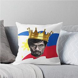 Manny Pacquiao King of the Philippines Throw Pillow