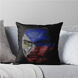 Manny Pacquiao Typography Portrait Clothing Throw Pillow