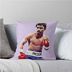 Boxing Fight Manny Pacquiao Throw Pillow