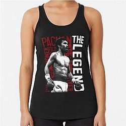 THE LEGEND MANNY PACQUIAO Racerback Tank Top