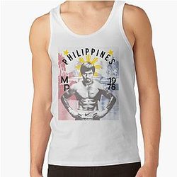Manny Pacquiao Tank Top Boxing Champion Flag of the Philippines