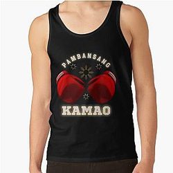 Pambansang Kamao Boxing Manny Pacquiao Versus vs Errol Spence Gold Tank Top