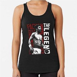 THE LEGEND MANNY PACQUIAO Racerback Tank Top