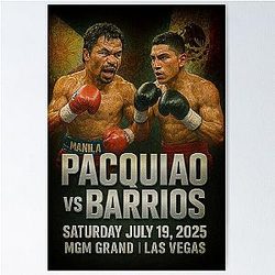 Manny Pacquiao vs Mario Barrios Poster