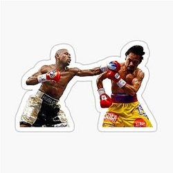 Floyd Mayweather vs Manny Pacquiao Boxing Sticker