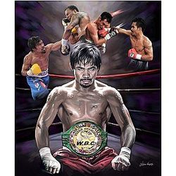 Manny Pacquiao - Art Print Poster, 20" x 16"