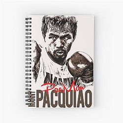 Manny Pacquiao Pacman Boxing Champ Spiral Notebook