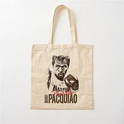 Manny Pacquiao Pac Man Boxing Champ Cotton Tote Bag