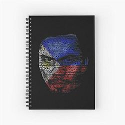 Manny Pacquiao Typographic Portrait Notebook