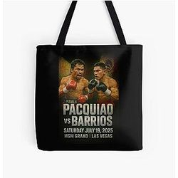 Manny Pacquiao vs Mario Barrios All Over Print Tote Bag