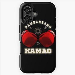 Pambansang Kamao Boxing Manny Pacquiao vs Errol Spence Gold iPhone Tough Case