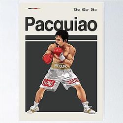 Manny Pacquiao Print Minimalist Boxing Wall Art Poster
