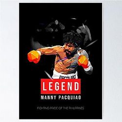 Manny Pacquiao Low Poly Art Poster
