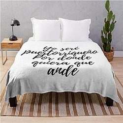 Preciosa Rafael Hernández Marín Marc Anthony Puerto Rico Quote Throw Blanket