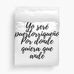 Preciosa Rafael Hernandez Marin Marc Anthony Puerto Rico Duvet Cover