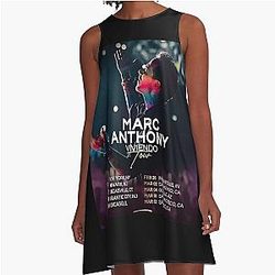 Marc Anthony Viviendo Tour Dates 2023 A-Line Dress