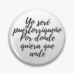 Preciosa Rafael Hernández Marín Marc Anthony Puerto Rico Quote Pin