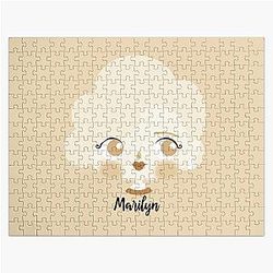 Marilyn Monroe Beige Jigsaw Puzzle