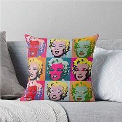 Andy Warhol Marilyn Monroe Throw Pillow