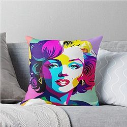 Marilyn Monroe Pop Art Throw Pillow