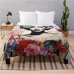 Marilyn Monroe Bansky Throw Blanket