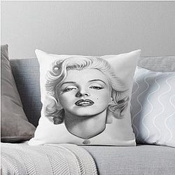 Marilyn Monroe T-Shirt Throw Pillow