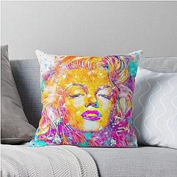 The Watercolor Marilyn Monroe Throw Pillow