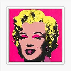 Marilyn Monroe by Andy Warhol Sticker