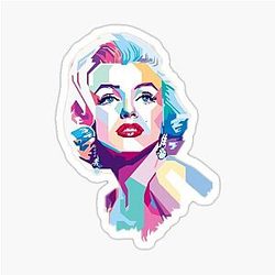 Marilyn Monroe Mosaic Art Sticker
