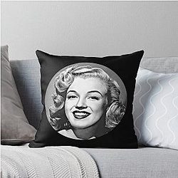 Marilyn Monroe Portrait Throw Pillow