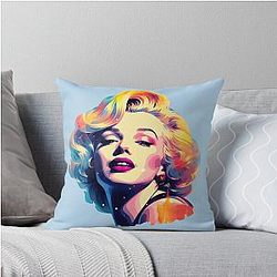 Marilyn Monroe Pop Art Throw Pillow