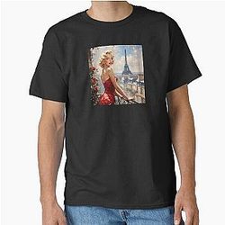 Marilyn Monroe in Paris Classic T-Shirts